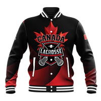 Custom Canada Lacrosse 2025 Baseball Jacket Our Country and Our Game