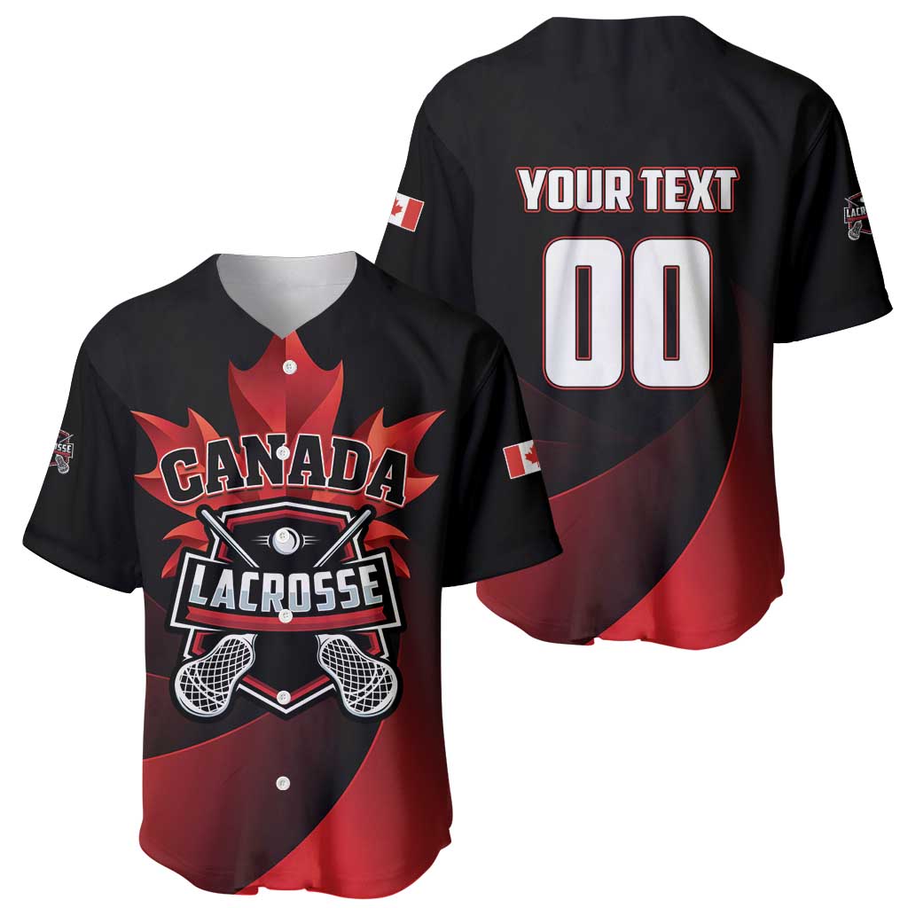 Custom Canada Lacrosse 2025 Baseball Jersey Our Country and Our Game