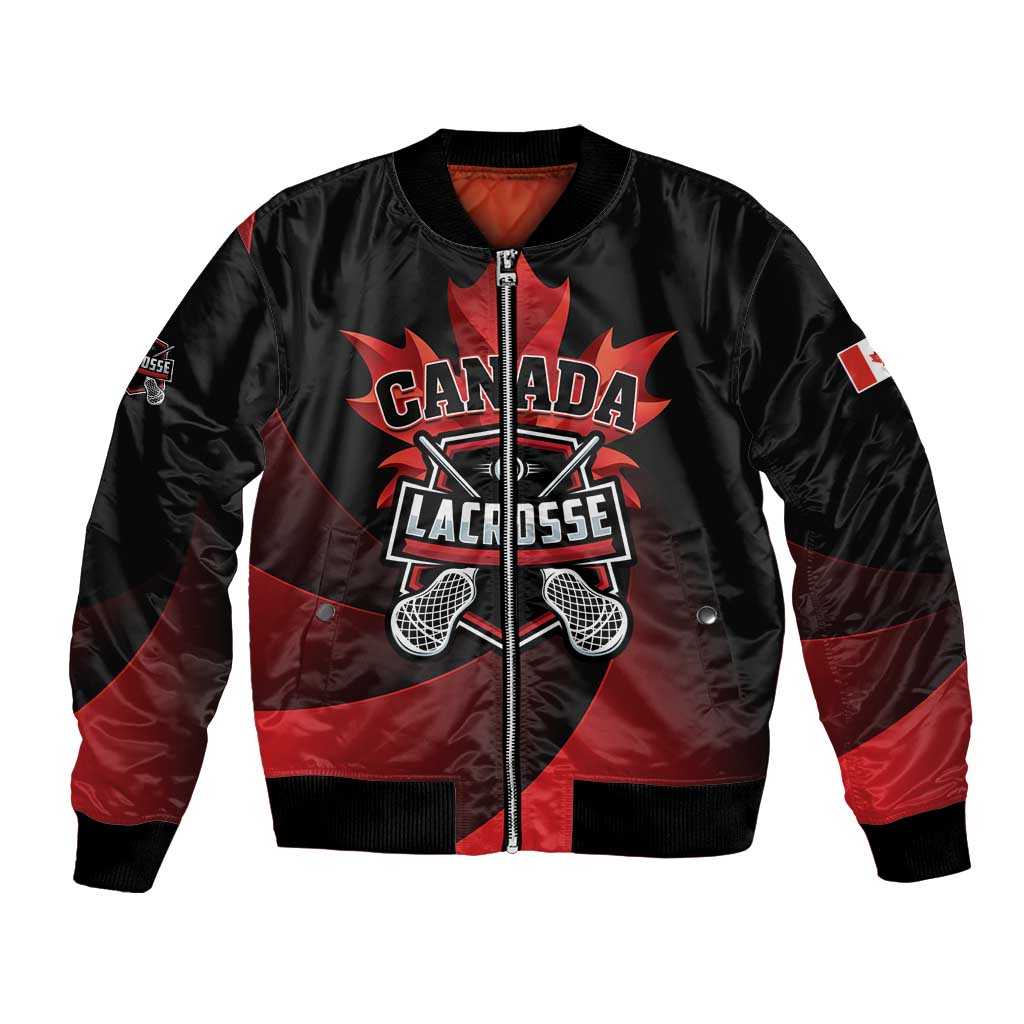 Custom Canada Lacrosse 2025 Bomber Jacket Our Country and Our Game