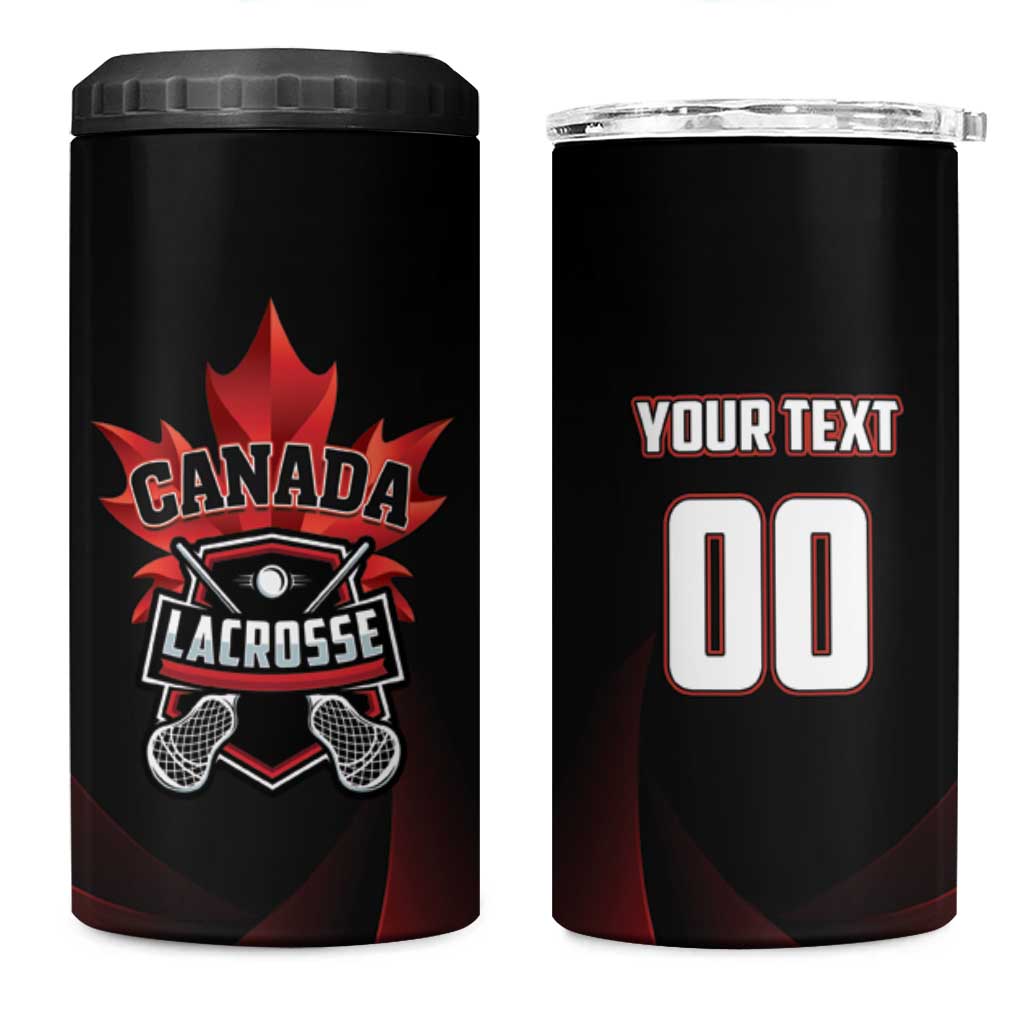 Custom Canada Lacrosse 2025 4 in 1 Can Cooler Tumbler Our Country and Our Game