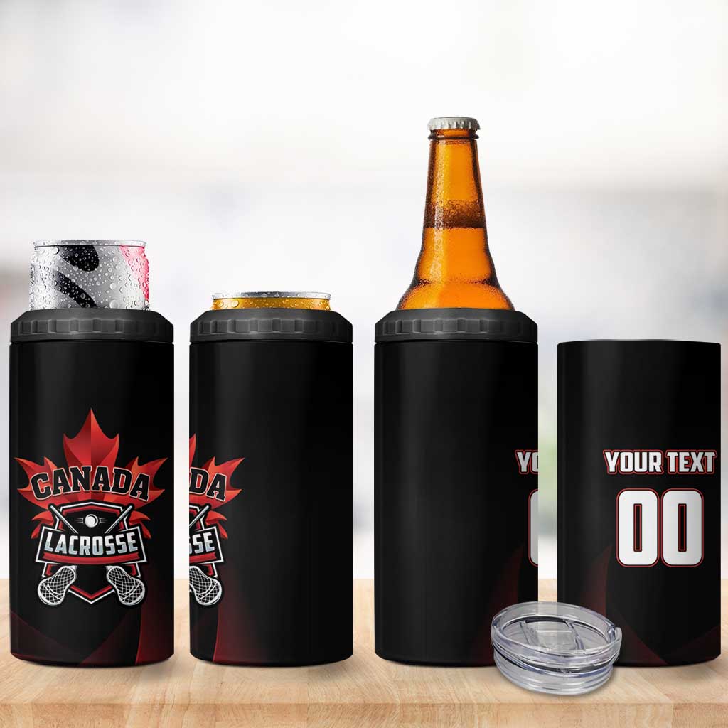 Custom Canada Lacrosse 2025 4 in 1 Can Cooler Tumbler Our Country and Our Game