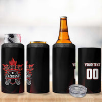 Custom Canada Lacrosse 2025 4 in 1 Can Cooler Tumbler Our Country and Our Game