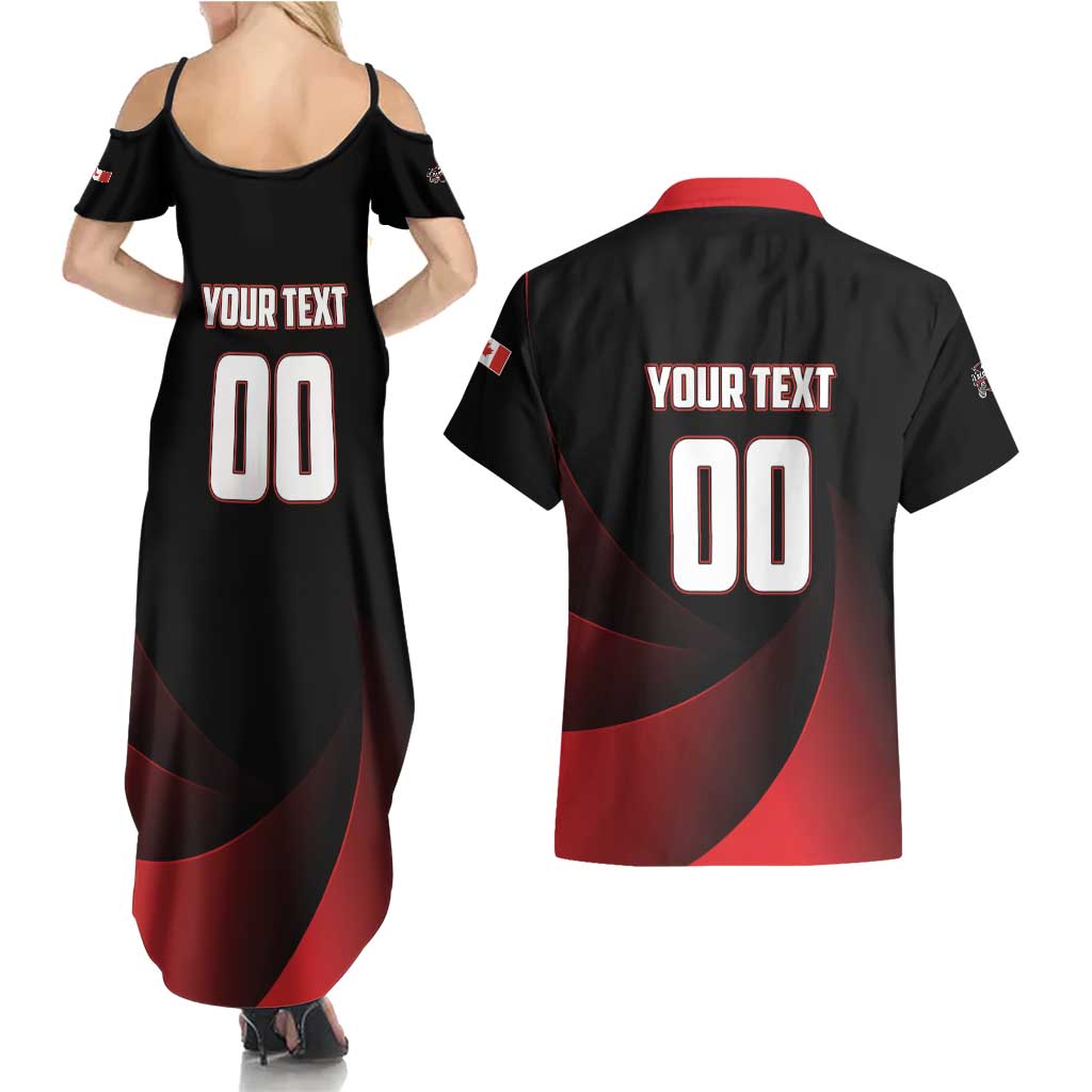 Custom Canada Lacrosse 2025 Couples Matching Summer Maxi Dress and Hawaiian Shirt Our Country and Our Game
