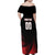 Custom Canada Lacrosse 2025 Family Matching Off Shoulder Maxi Dress and Hawaiian Shirt Our Country and Our Game