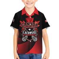 Custom Canada Lacrosse 2025 Family Matching Off Shoulder Maxi Dress and Hawaiian Shirt Our Country and Our Game