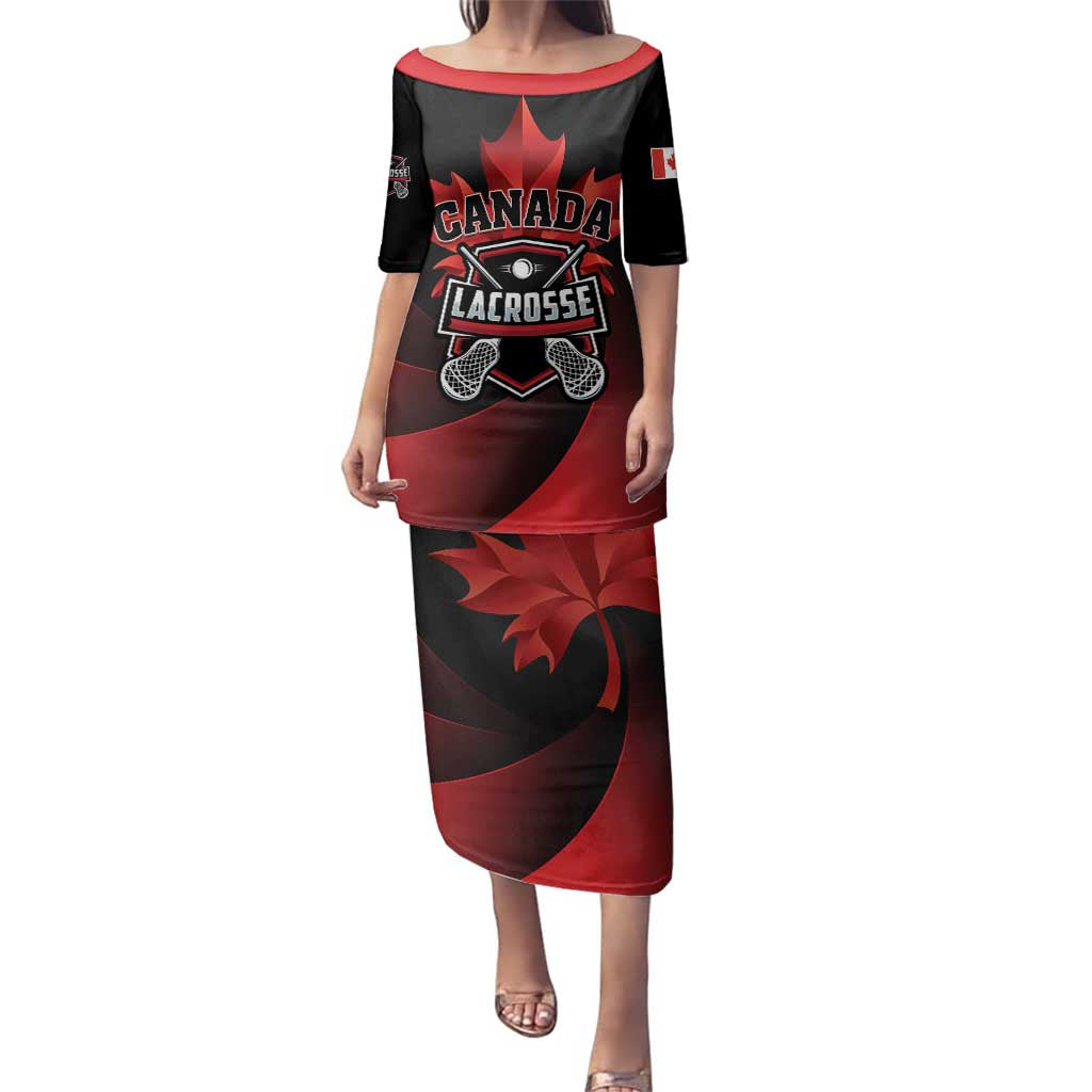 Custom Canada Lacrosse 2025 Family Matching Puletasi and Hawaiian Shirt Our Country and Our Game