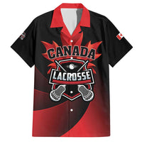 Custom Canada Lacrosse 2025 Family Matching Short Sleeve Bodycon Dress and Hawaiian Shirt Our Country and Our Game
