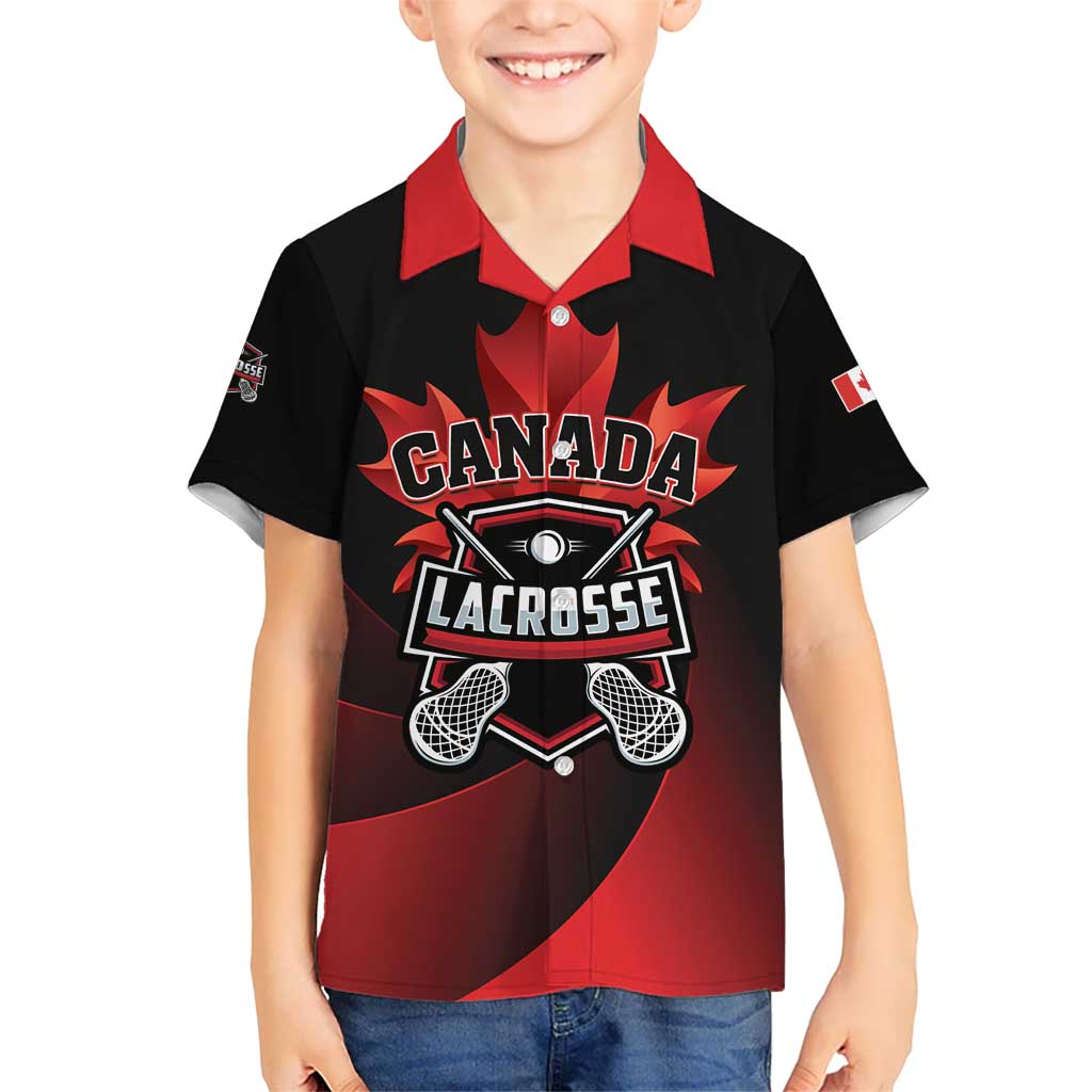 Custom Canada Lacrosse 2025 Kid Hawaiian Shirt Our Country and Our Game