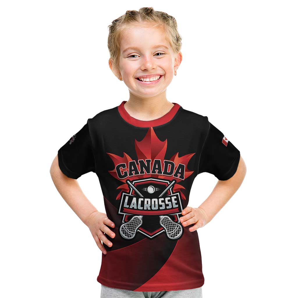 Custom Canada Lacrosse 2025 Kid T Shirt Our Country and Our Game