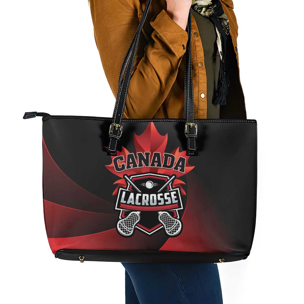 Canada Lacrosse 2025 Leather Tote Bag Our Country and Our Game