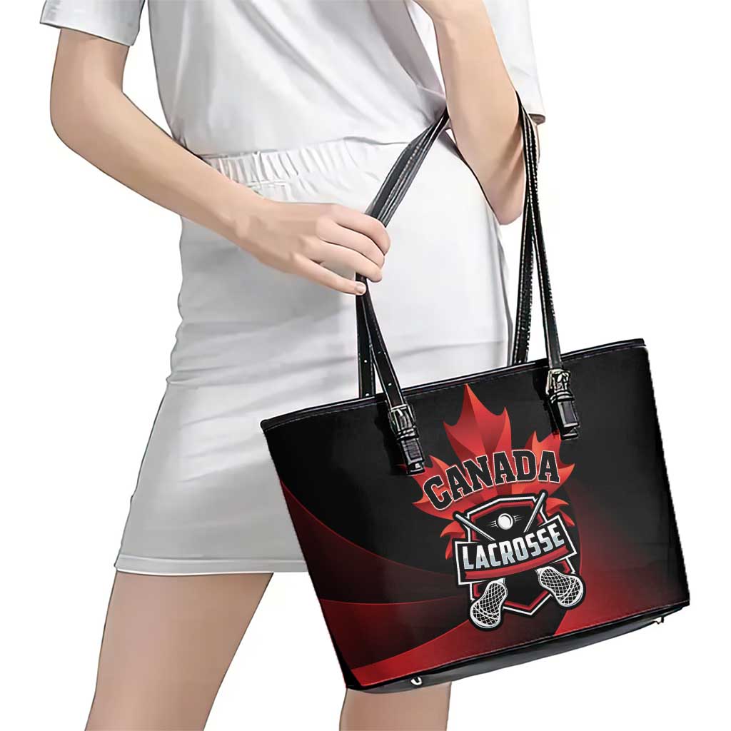 Canada Lacrosse 2025 Leather Tote Bag Our Country and Our Game
