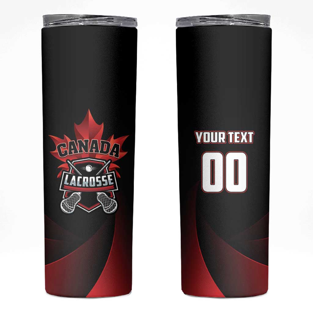 Custom Canada Lacrosse 2025 Skinny Tumbler Our Country and Our Game