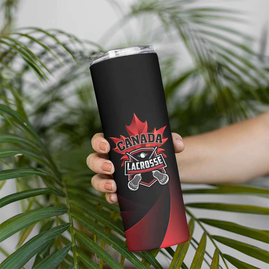 Custom Canada Lacrosse 2025 Skinny Tumbler Our Country and Our Game