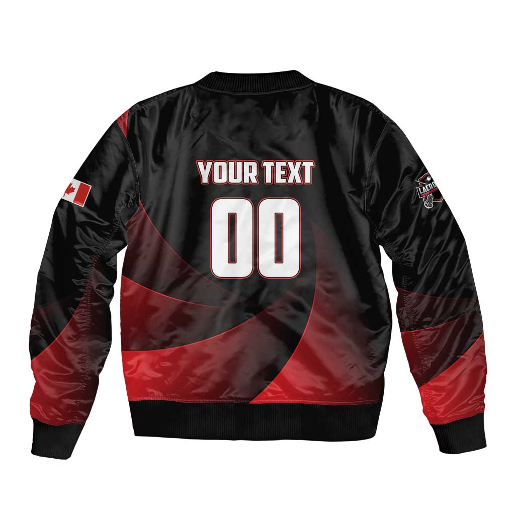 Custom Canada Lacrosse 2025 Sleeve Zip Bomber Jacket Our Country and Our Game