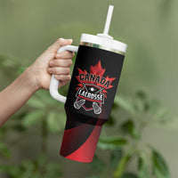 Custom Canada Lacrosse 2025 Tumbler With Handle Our Country and Our Game
