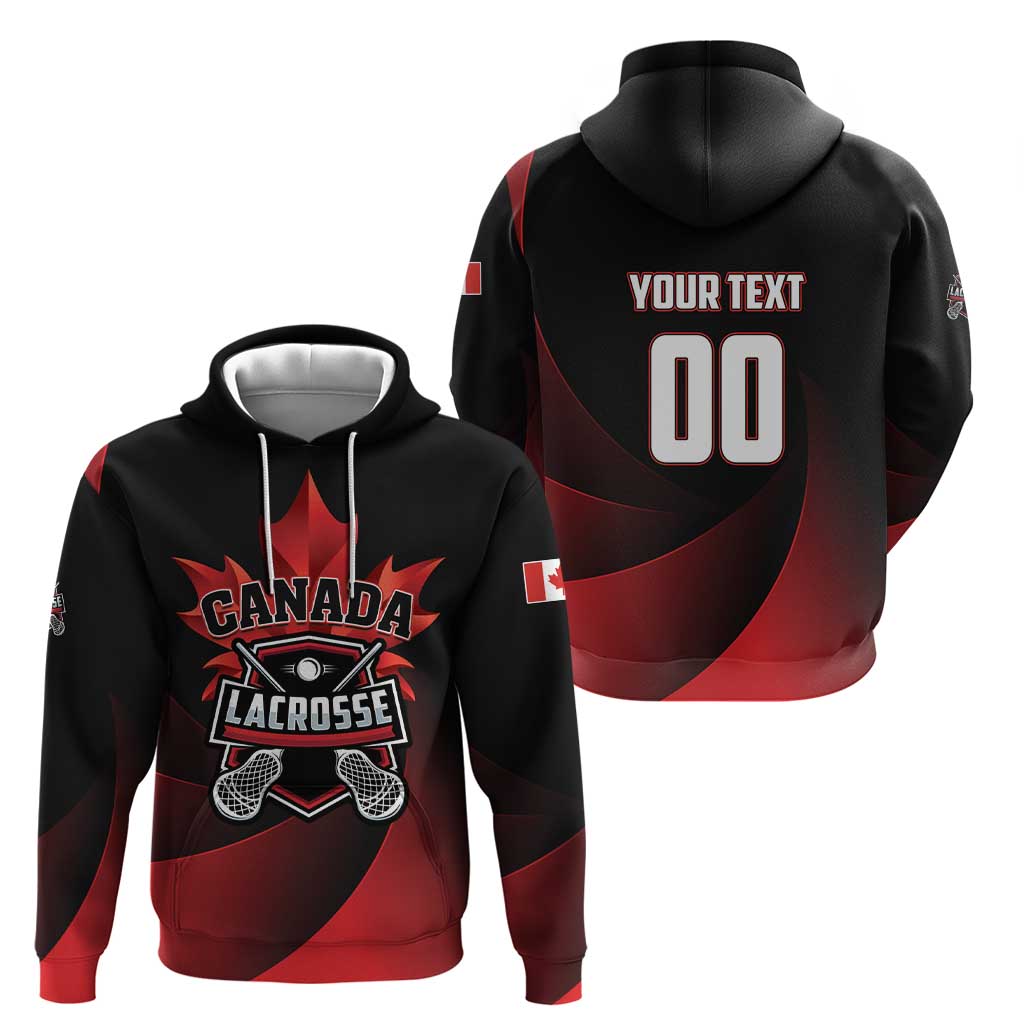 Custom Canada Lacrosse 2025 Zip Hoodie Our Country and Our Game