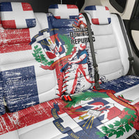 Baseball Dominican Republic Back Car Seat Cover Come On Team DR Grunge Style