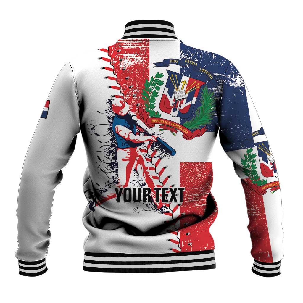 Personalized Baseball Dominican Republic Baseball Jacket Come On Team DR Grunge Style