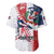 Personalized Baseball Dominican Republic Baseball Jersey Come On Team DR Grunge Style