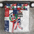 Baseball Dominican Republic Bedding Set Come On Team DR Grunge Style