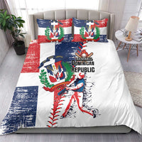 Baseball Dominican Republic Bedding Set Come On Team DR Grunge Style