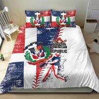Baseball Dominican Republic Bedding Set Come On Team DR Grunge Style