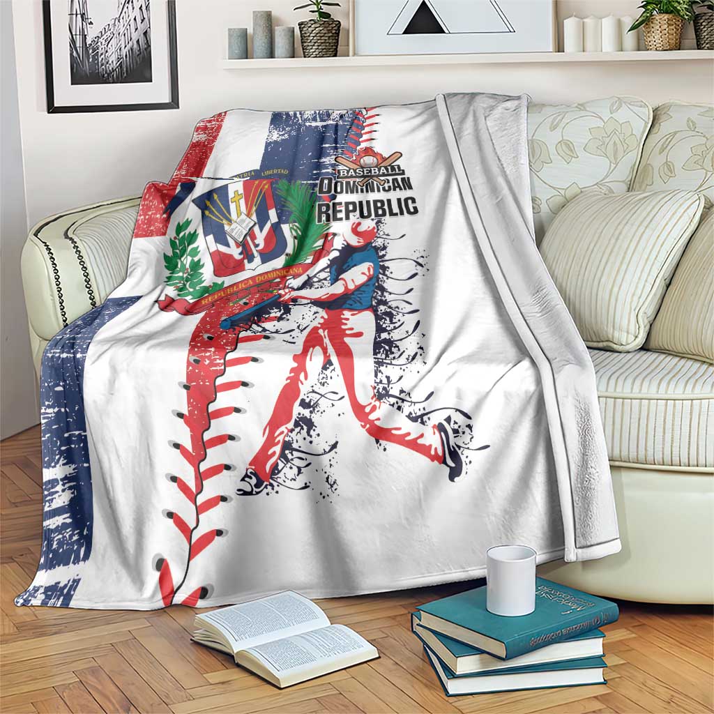 Baseball Dominican Republic Blanket Come On Team DR Grunge Style