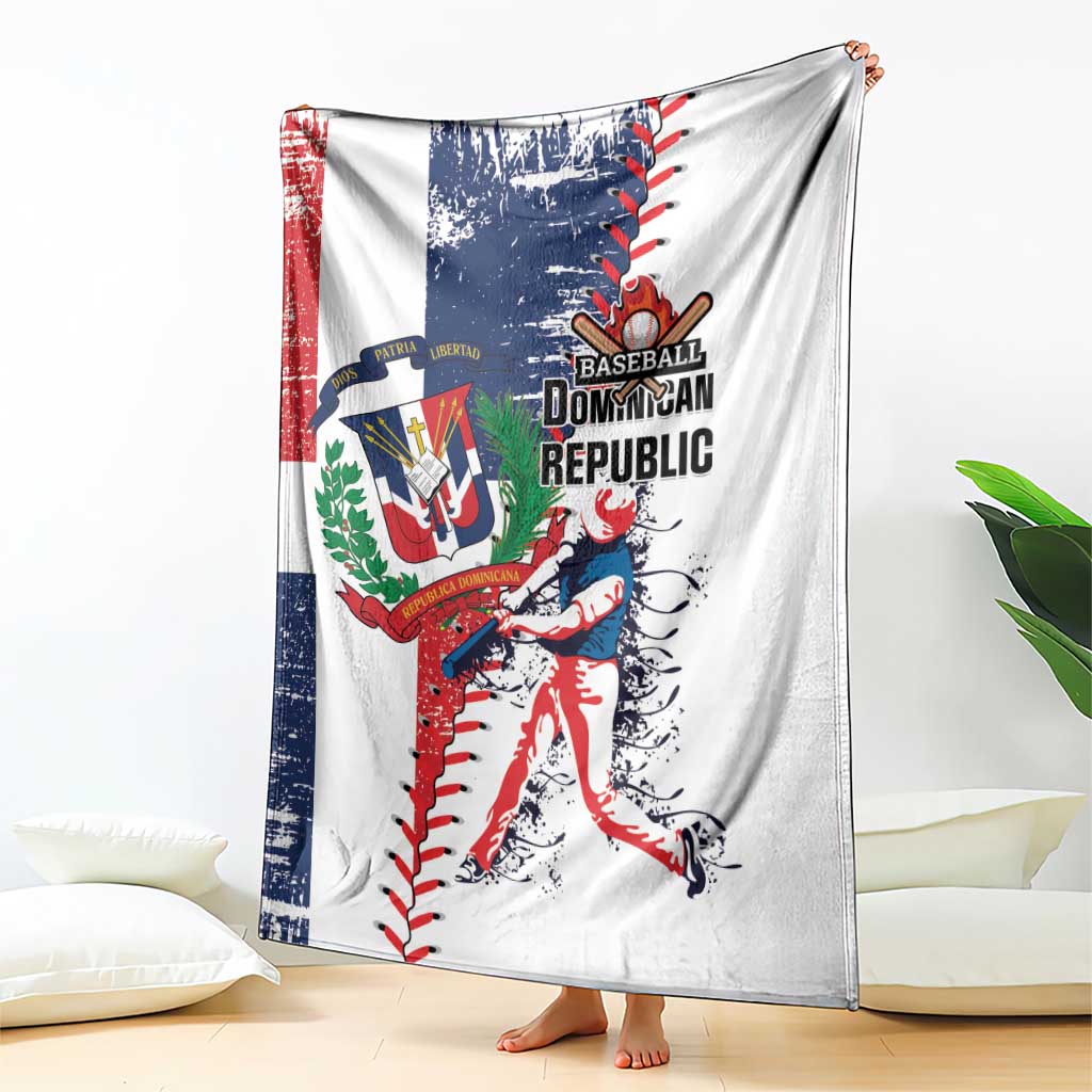 Baseball Dominican Republic Blanket Come On Team DR Grunge Style
