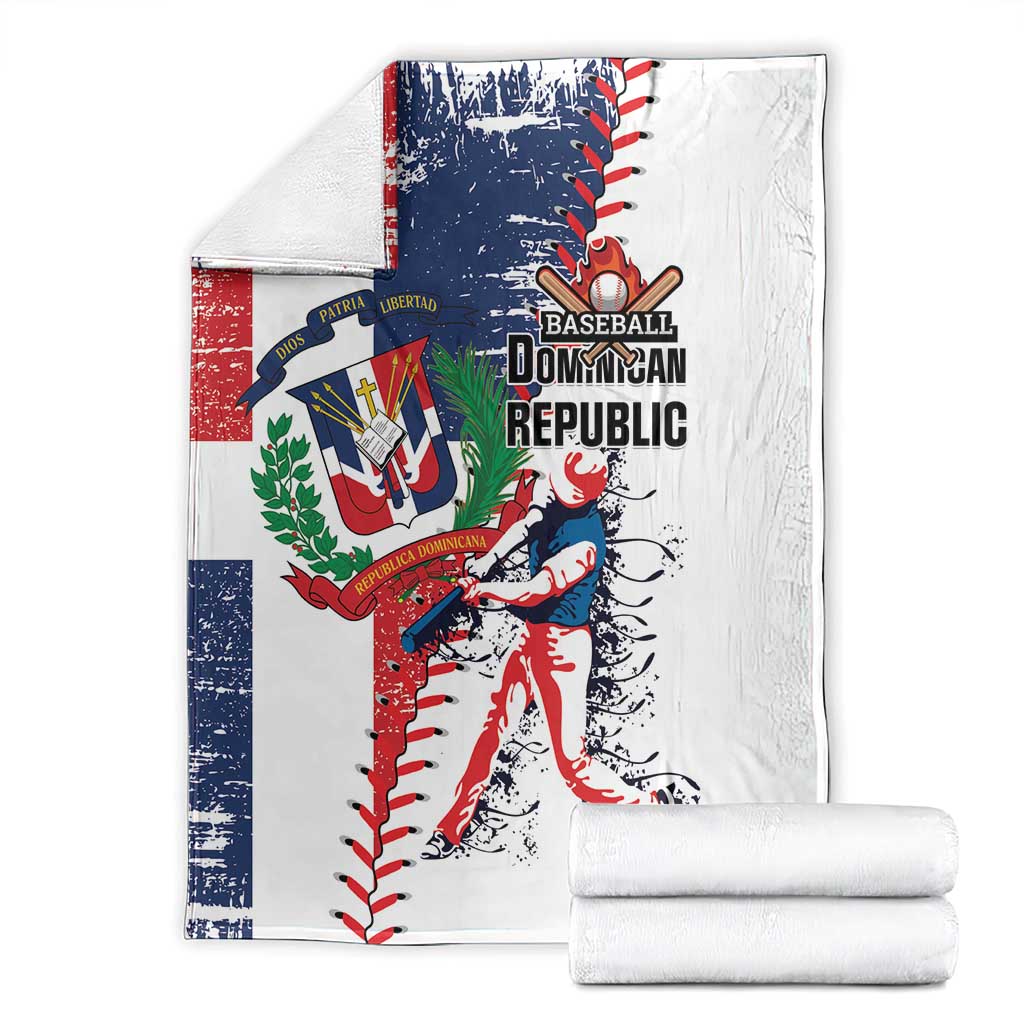 Baseball Dominican Republic Blanket Come On Team DR Grunge Style