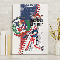 Baseball Dominican Republic Canvas Wall Art Come On Team DR Grunge Style