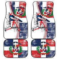 Baseball Dominican Republic Car Mats Come On Team DR Grunge Style