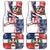Baseball Dominican Republic Car Mats Come On Team DR Grunge Style