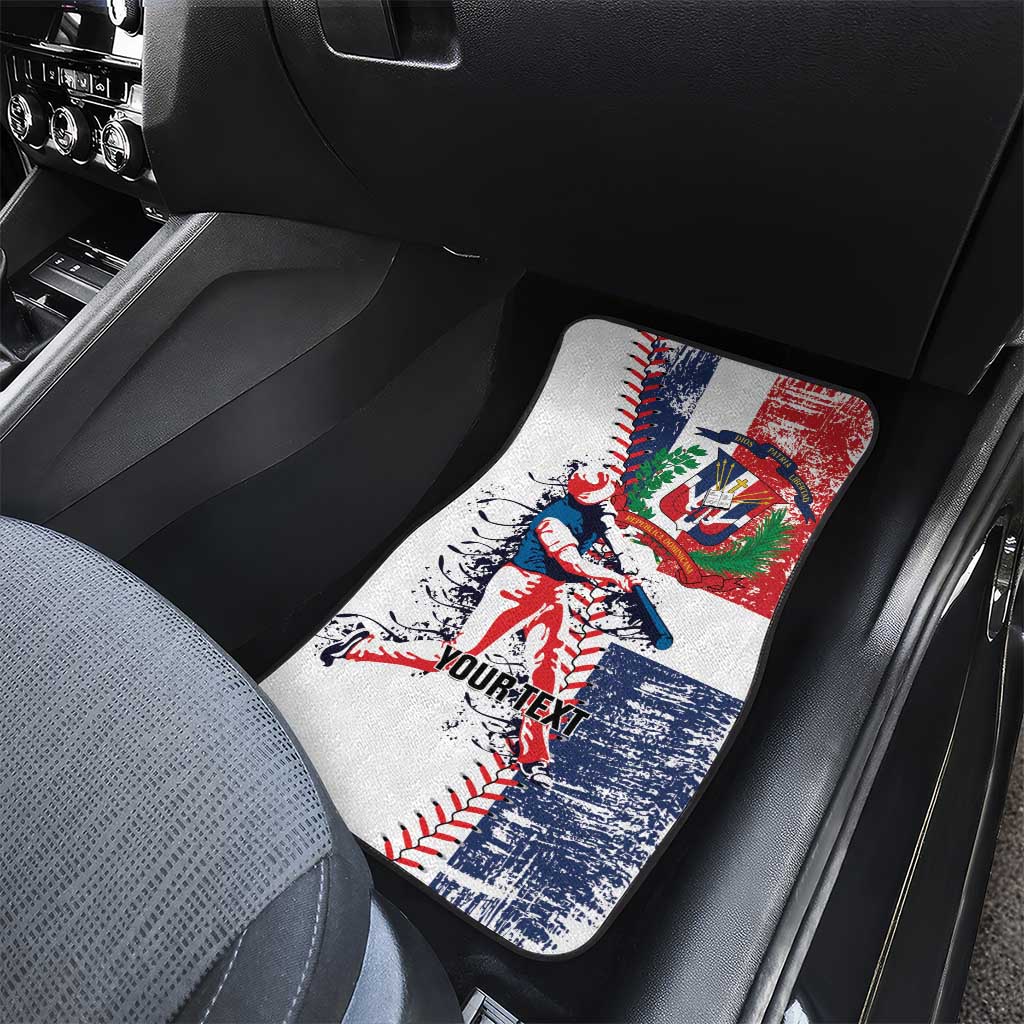 Baseball Dominican Republic Car Mats Come On Team DR Grunge Style
