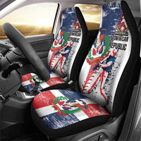 Baseball Dominican Republic Car Seat Cover Come On Team DR Grunge Style