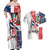 Personalized Baseball Dominican Republic Couples Matching Off Shoulder Maxi Dress and Hawaiian Shirt Come On Team DR Grunge Style