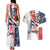 Personalized Baseball Dominican Republic Couples Matching Tank Maxi Dress and Hawaiian Shirt Come On Team DR Grunge Style