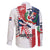 Personalized Baseball Dominican Republic Family Matching Long Sleeve Bodycon Dress and Hawaiian Shirt Come On Team DR Grunge Style