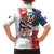 Personalized Baseball Dominican Republic Family Matching Off Shoulder Maxi Dress and Hawaiian Shirt Come On Team DR Grunge Style