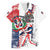 Personalized Baseball Dominican Republic Family Matching Off Shoulder Maxi Dress and Hawaiian Shirt Come On Team DR Grunge Style