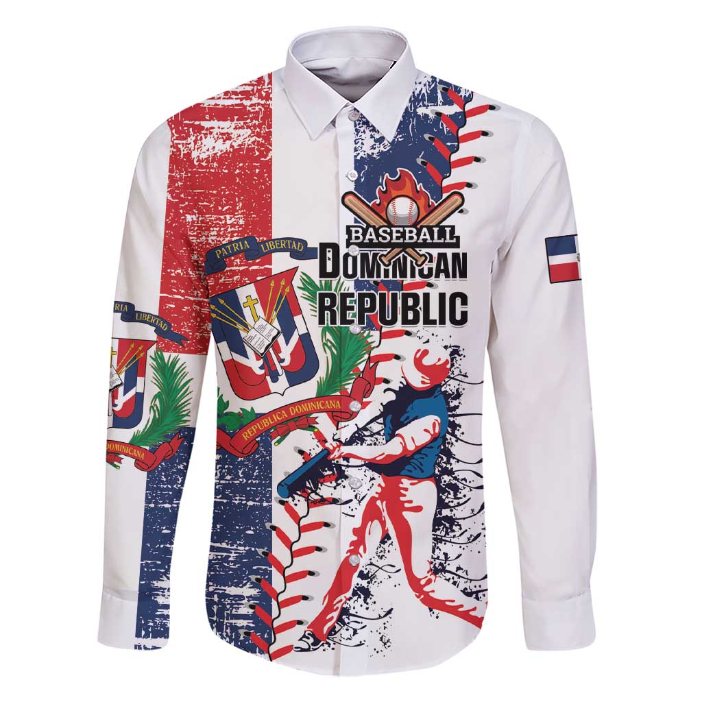 Personalized Baseball Dominican Republic Family Matching Short Sleeve Bodycon Dress and Hawaiian Shirt Come On Team DR Grunge Style