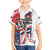 Personalized Baseball Dominican Republic Family Matching Summer Maxi Dress and Hawaiian Shirt Come On Team DR Grunge Style