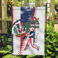 Baseball Dominican Republic Garden Flag Come On Team DR Grunge Style