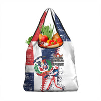 Baseball Dominican Republic Grocery Bag Come On Team DR Grunge Style
