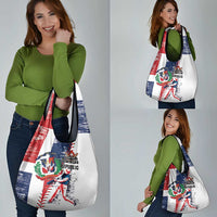 Baseball Dominican Republic Grocery Bag Come On Team DR Grunge Style