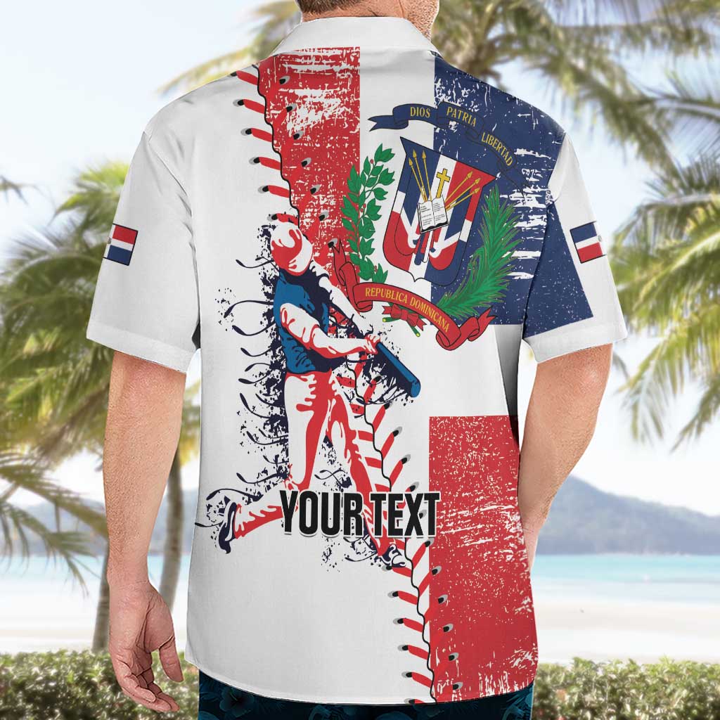 Personalized Baseball Dominican Republic Hawaiian Shirt Come On Team DR Grunge Style