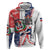 Personalized Baseball Dominican Republic Hoodie Come On Team DR Grunge Style