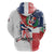 Personalized Baseball Dominican Republic Hoodie Come On Team DR Grunge Style