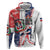 Personalized Baseball Dominican Republic Hoodie Come On Team DR Grunge Style