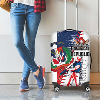 Baseball Dominican Republic Luggage Cover Come On Team DR Grunge Style