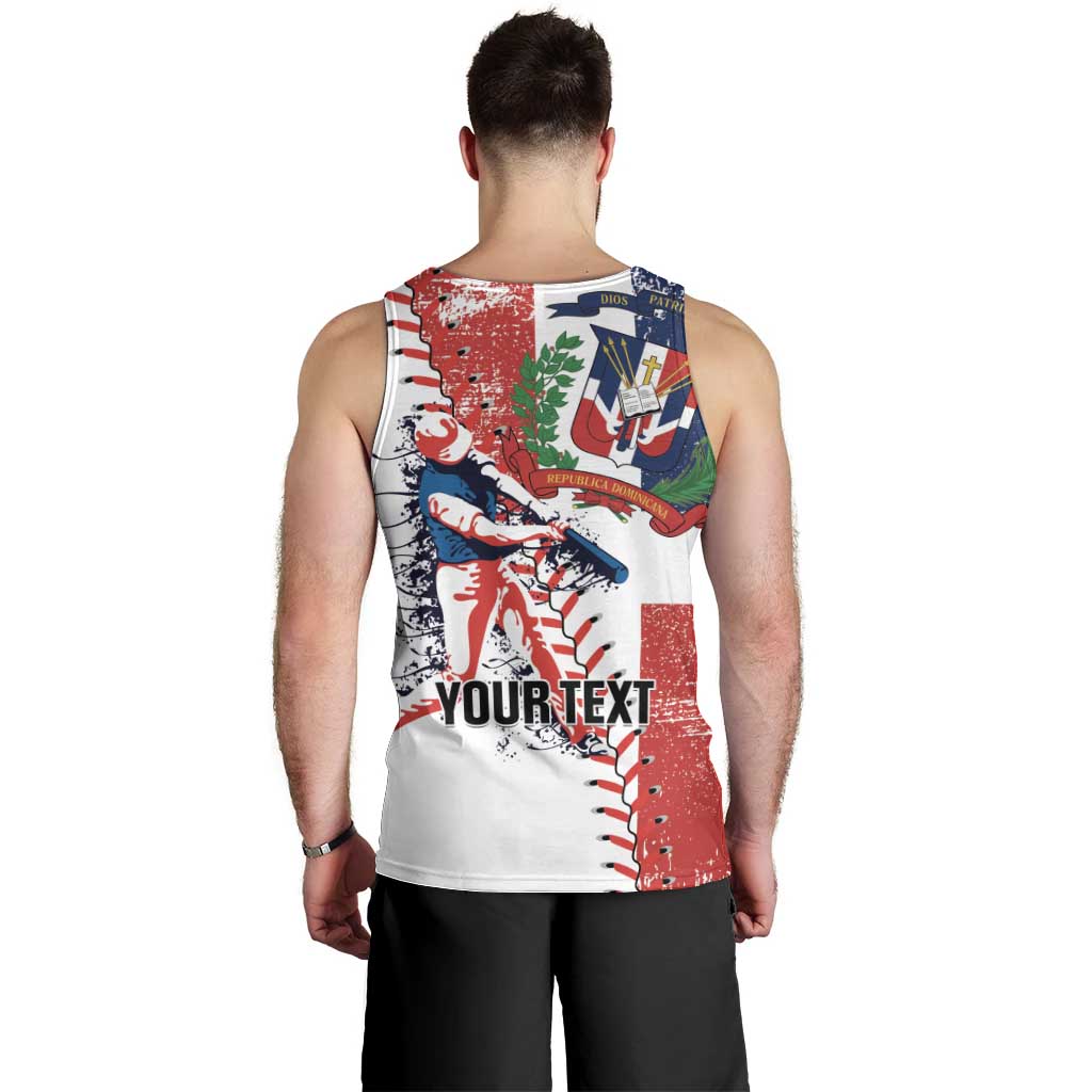Personalized Baseball Dominican Republic Men Tank Top Come On Team DR Grunge Style